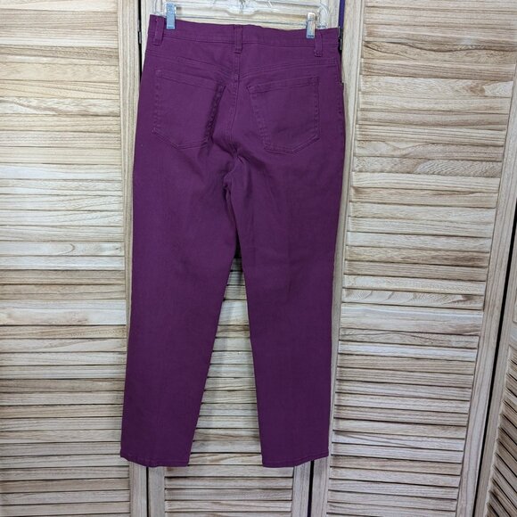 Gloria Vanderbilt Amanda Purple High-Waisted Pants Size 8P - Picture 8 of 12